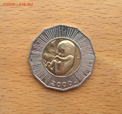 биметалл Хорватия 25 кун 2000 Рождение нового тысячелетия - bimetall_khorvatija_25_kun_2000_rozhdenie_novogo_tysjacheletija_millenium