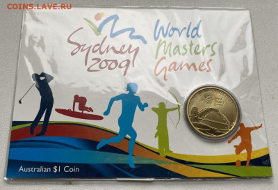 Австралия 1 доллар 2009 Всемирные игры ветеранов - avstralija_1_dollar_2009_vsemirnye_igry_veteranov_sporta_sidnej_olimpiada_sport_igry_masterov_buklet