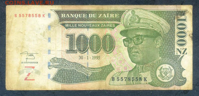 Заир 1000 новых заиров 1995 до 14.08. - Заир_1000новых-заиров-1995_лицо