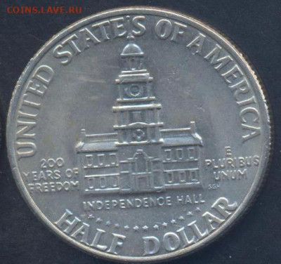 США 50 центов 1976 г.  11.08.2025 г. 22 -00 МСК. - США