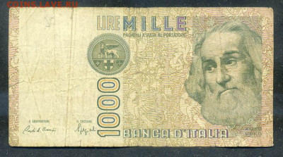 Италия 1000 лир 1982 до 15.08. - Италия_1000лир-1982_лицо