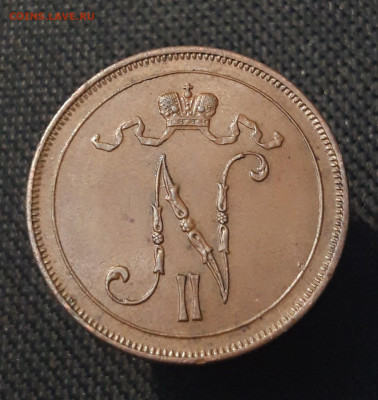Николай II РУССКАЯ ФИНЛЯНДИЯ 10 ПЕННИ 1916 года До 16.08 - 20250713_215000