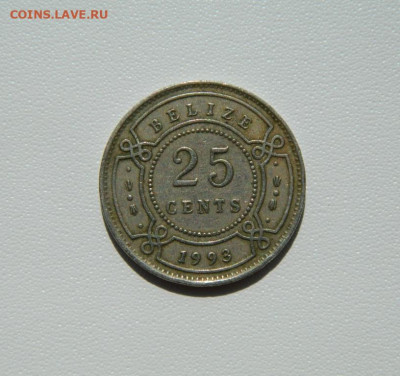 Белиз 25 центов 1993 г.  до  16.08.25 - DSCN6853.JPG