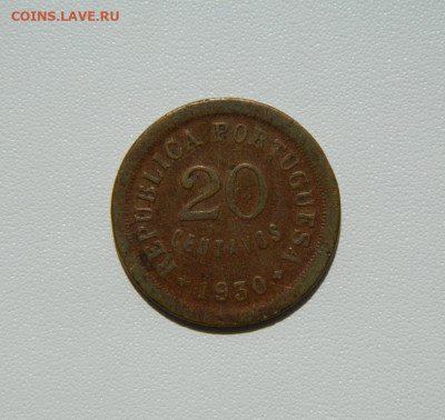 Португальский Кабо-Верде 20 сентаво 1930 г. до 16.08.25 - DSCN6849.JPG