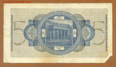 Германия оккупационные 5 марок 1939 до 16.08. - Германия_оккупационные-5марок-1939_спинка