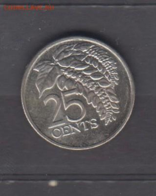 Тринидад и тобаго 2008 25 центов цветы до 15 08 - 657