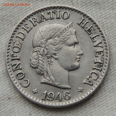 Швейцария 10 раппенов 1946 до 17.08.2025 - Швейцария 10 раппенов 1946 .JPG