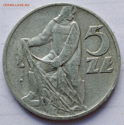 Польша 5 злотых 1960 г. до 20.08 - 19а