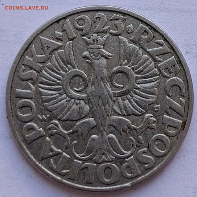 Польша 50 грошейх 1923 г. до 20.08 - 45б