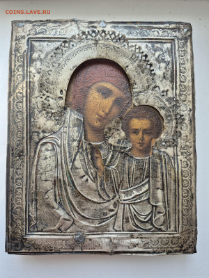 Старинная икона Казанской Богородицы в серебре 84. до 19.08. - 20250803_130257