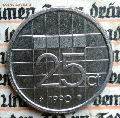 Нидерланды 25 центов 1990 года до 18.08.2025 - IMG_20250811_235243