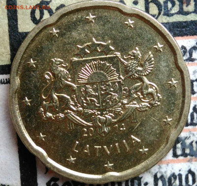 Латвия 20 центов 2014 года до 18.08.2025 - IMG_20250811_165606