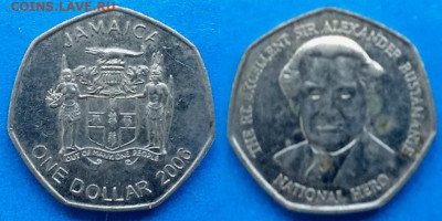 Ямайка - 1 доллар 2006 года до 22.08 - Ямайка 1 доллар, 2006