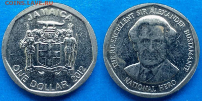 Ямайка - 1 доллар 2012 года до 22.08 - Ямайка 1 доллар, 2012
