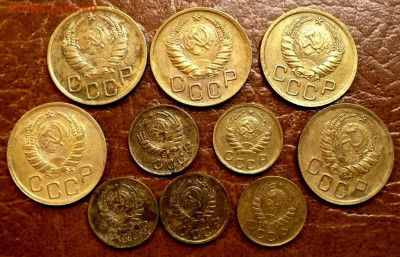 3,1 копейка 1938 и 39года.UNC(10 монет). до 21.08.25 - 11zon_cropped (28)