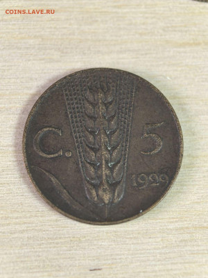 Италия 5 чентезимо 1929 г - photo_5269471925397223906_y