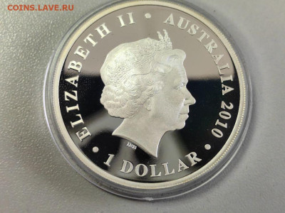 Австралия 1доллар 2010 Попугай, Ag999, до 25.08 - Ю Штаты Австралии Попугай-2