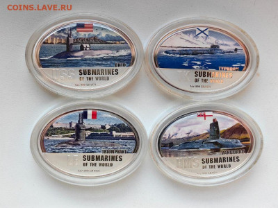 2 доллара 2010 Фиджи. Подводные лодки, Ag999, до 25.08 - ЯЯ Подводные лодки-1