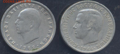 Греция 1 драхма 1962 г. 21.08.2025 г. 22 -00 МСК. - Греция1