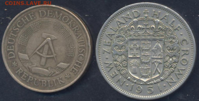 2 кроны 1951 г.21.08.2025 г. 22 -00 МСК. - Зеландия полкроны