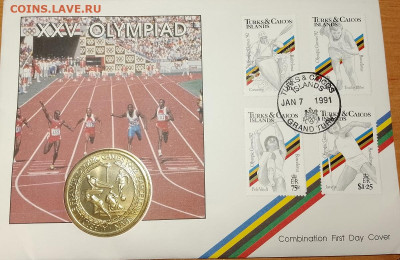 Теркс и Кайкос 5 крон 1992 Олимпиада Барселона-92 до 22.08 - IMG_20250817_191412_630
