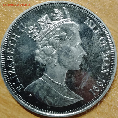 Остров Мэн 1 крона 1991 норвежская лесная кошка до 22.08 - IMG_20250818_164707_263