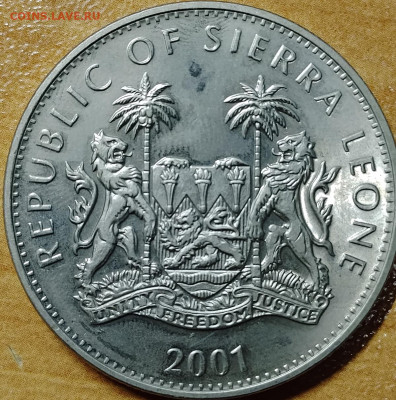 Сьерра-Леоне 1 доллар 2001 - Африканский буйвол до 22.08 - IMG_20250817_193039_352