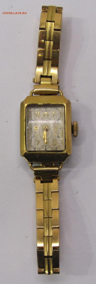 Часы женские "Заря" позолоченные с браслетом Au6+ до 21.08 - 005.JPG