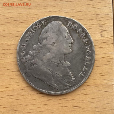 Курфюршество Бавария Максимилиан III Талер 1771 Дева Мария - kurfjurshestvo_bavarija_maksimilian_iii_taler_1771_deva_marija_krona_shajba_serebro