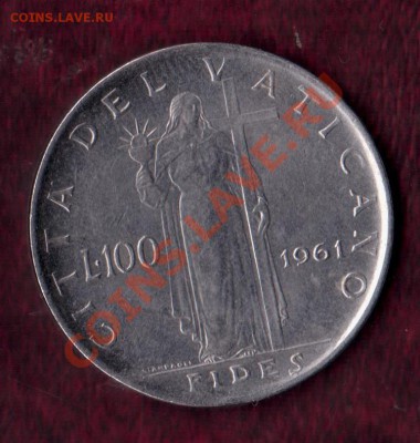 Ватикан, 100 Лир 1961 (19.02) - 3