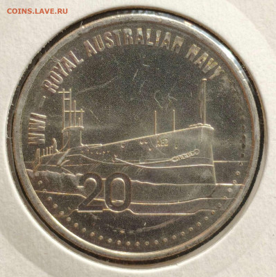 20 центов 2015г. Австралия,UNC, до 23.08.25г. 22:00мск - 1000000979_11zon