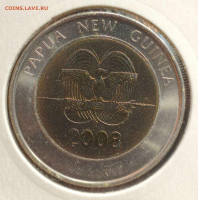 2 кина 2008г. Папуа Н.Гвинея,UNC, до 23.08.25г. 22:00мск - 1000000974_11zon