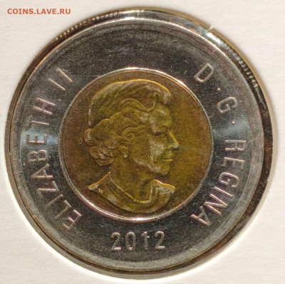 2 доллара 2012г. Канада,UNC, до 23.08.25г. 22:00мск - 1000001002_11zon