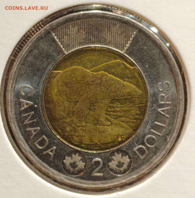 2 доллара 2012г. Канада,UNC, до 23.08.25г. 22:00мск - 1000001003_11zon