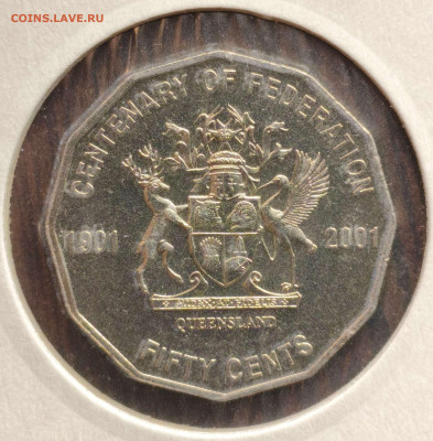 50 центов 2001г. Австралия,UNC, до 23.08.25г. 22:00мск - 1000001005_11zon