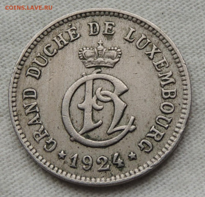 Люксембург 10 сантимов 1924 до 24.08.2025 - Люксембург 10 сантимов 1924 .JPG