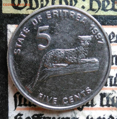 Эритрея 5 центов 1997 года до 25.08.2025 - IMG_20250817_011939