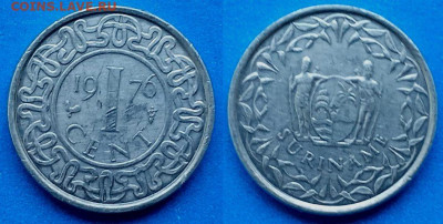 Суринам - 1 цент 1976 года до 27.08 - Суринам 1 цент, 1976