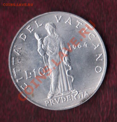 Ватикан, 10 Лир 1964 (19.02) - 5