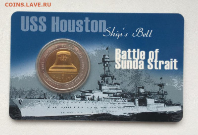 биметалл Австралия 5$ долларов 2002 Крейсер Хьюстон Перт кор - bimetall_avstralija_5_dollarov_2002_krejser_khjuston_pert_korabl_kolokol_buklet_hmas_perth