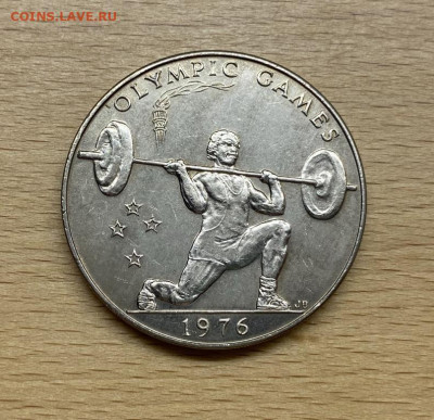 Шайба Самоа 1 тала 1976 Летние Олимпийские игры Монреаль - krona_shajba_samoa_1_tala_1976_letnie_olimpijskie_igry_monreal_sport_tjazhelaja_atletika