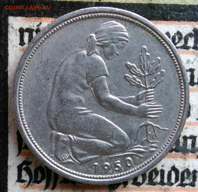 Германия 50 пфеннигов 1950 года до 25.08.2025 - IMG_20250817_011009