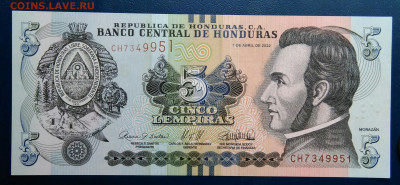 Гондурас 5 лемпир 2022 года до 25.08.2025 - IMG_20250818_012252
