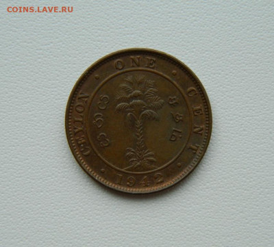 Британский Цейлон 1 цент 1942 г. до 27.08.25 - DSCN7208.JPG