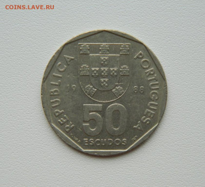 Португалия 50 эскудо 1988 г. (Парусник) Крупная! до 27.08.25 - DSCN7196.JPG