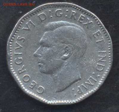 Канада 5 центов 1947 г.26.08.2025 г. 22 -00 МСК. - Канада 5 ц. 1947 1