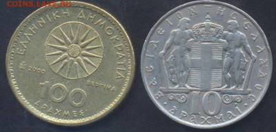 Греция 100 драхм 2000 г. 26.08.2025 г. 22 -00 МСК. - Греция