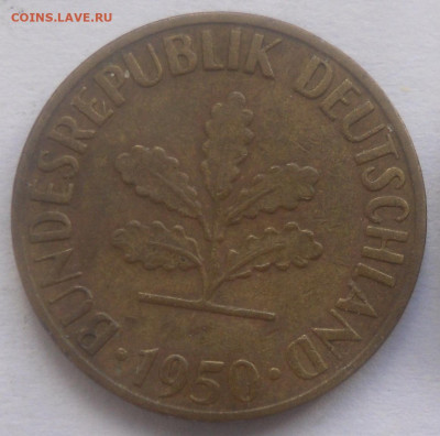 ФРГ 5 пфеннинг 1950 г. до 01.09 - SAM_7050.JPG