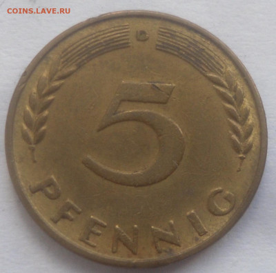 ФРГ 5 пфеннинг 1969 г. до 01.09 - SAM_7051.JPG