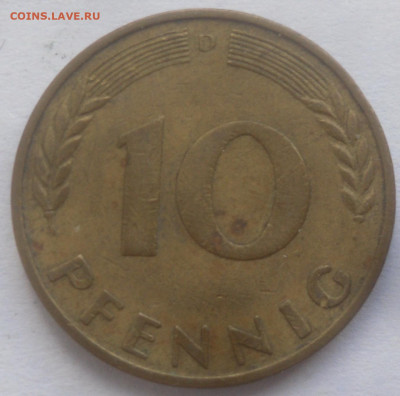ФРГ 10 пфеннинг 1950 г. до 01.09 - SAM_7053.JPG